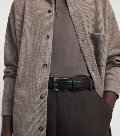 Corneliani Leather Belt In Black