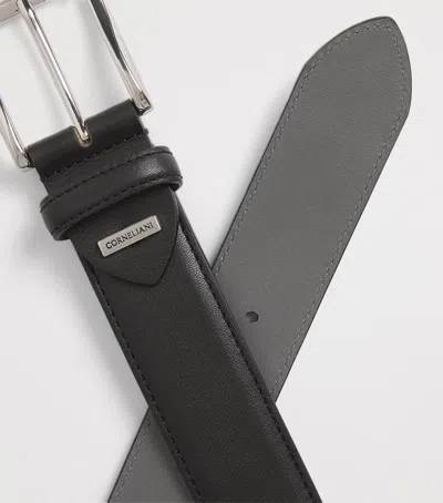 Corneliani Leather Belt In Black