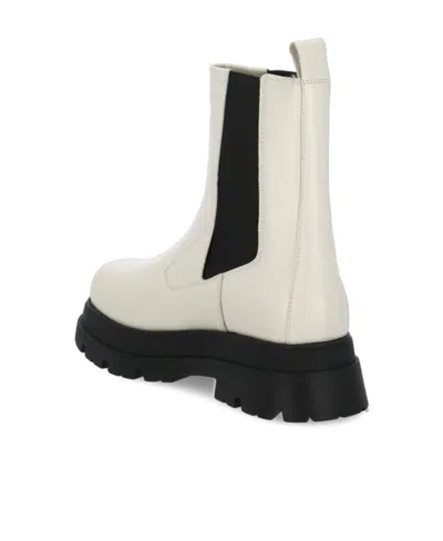 Ash Elasticated Ankle Boots In White