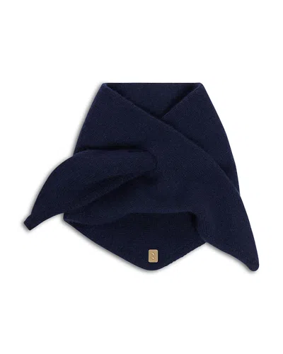 Sandro Wool Pull Through Scarf In Blue