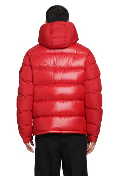 Moncler Maya Jacket Quilted Nylon Down Jacket In Red