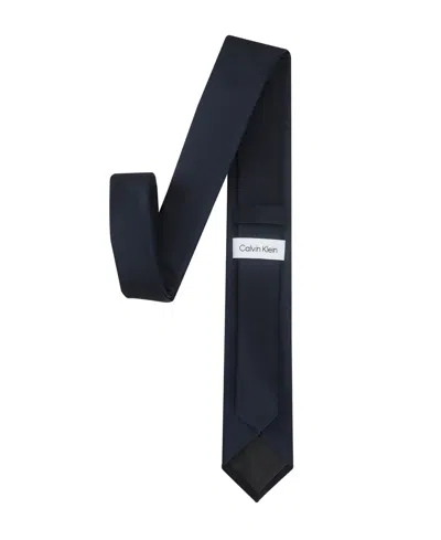 Calvin Klein Men's Unison Solid Tie In Midnight