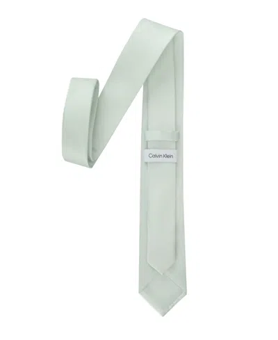 Calvin Klein Men's Unison Solid Tie In Sage