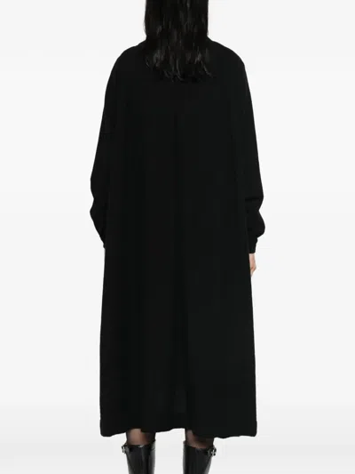 Ricorrrobe Button-up Oversized Coat In Black