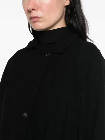 Ricorrrobe Button-up Oversized Coat In Black