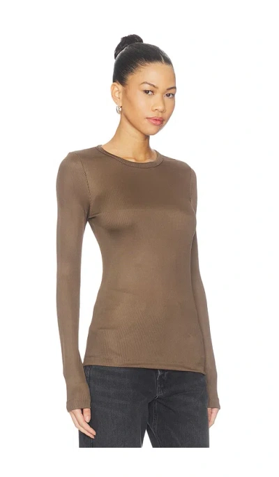 Agolde Delphi Slim Tee In Green