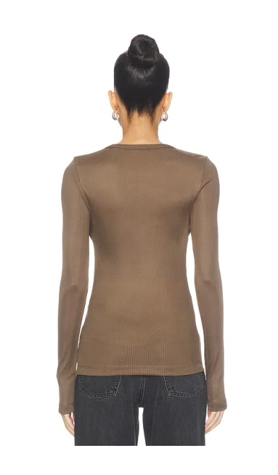 Agolde Delphi Slim Tee In Green