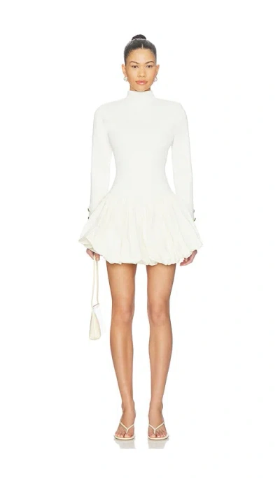Aje Elodi Bubble-hem Mini Dress In White