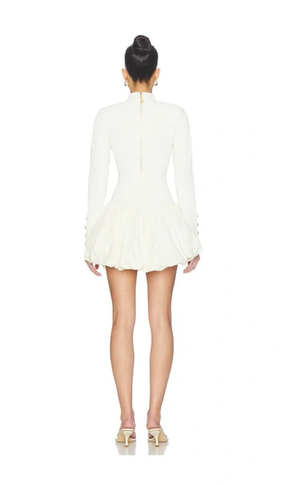 Aje Elodi Bubble-hem Mini Dress In White