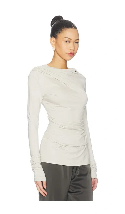 Entire Studios Drape Top In Gray