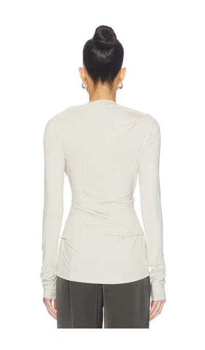 Entire Studios Drape Top In Gray