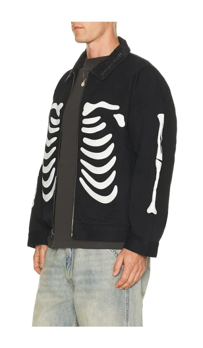 Ryoko Rain Bones Work Jacket In Black
