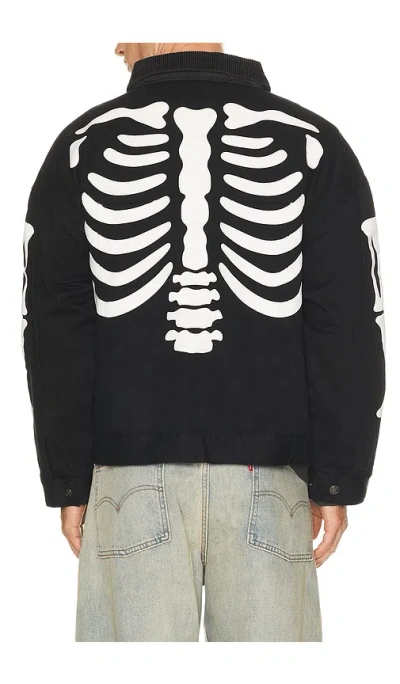 Ryoko Rain Bones Work Jacket In Black
