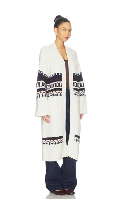 Sablyn Cedar Fairisle Duster In Multi