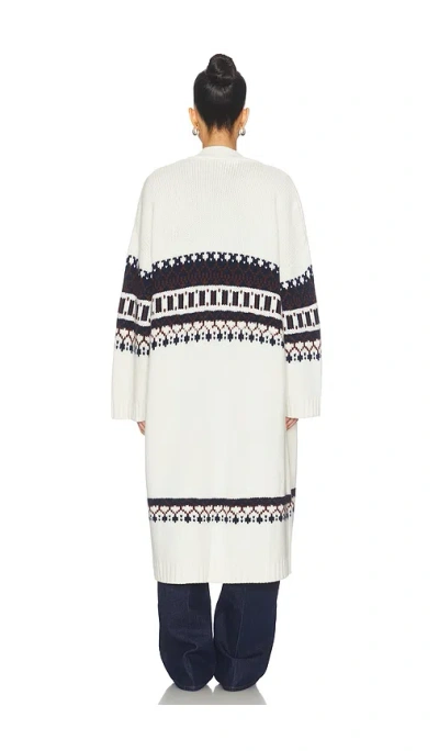Sablyn Cedar Fairisle Duster In Multi
