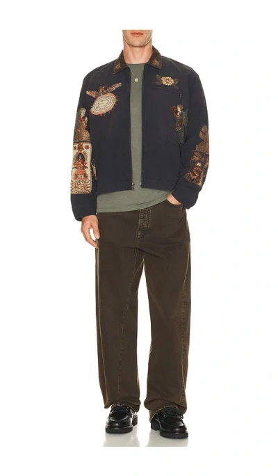 Samuel Zelig Folk Work Jacket In Multi