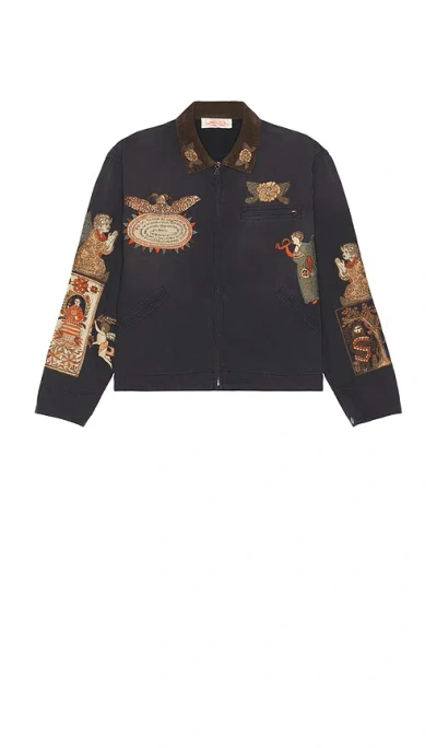 Samuel Zelig Folk Work Jacket In Multi