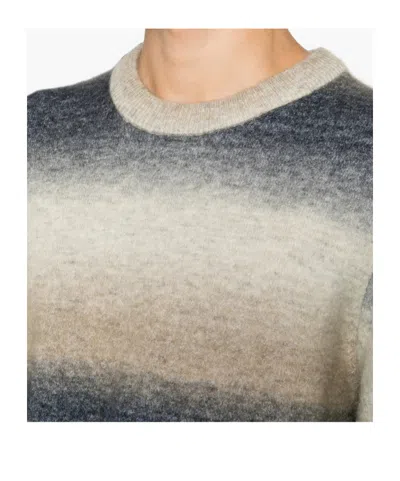 Samsoe & Samsoe Gradient-effect Striped Sweater In Gray