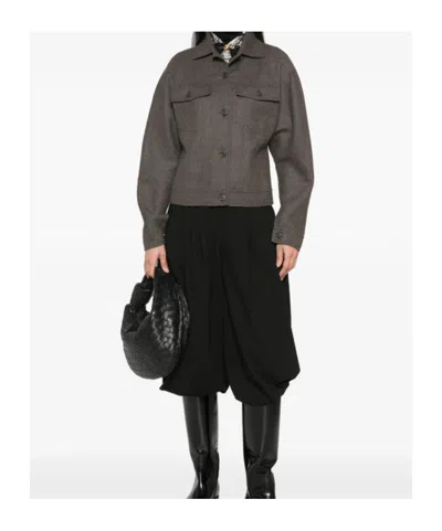 Max Mara Button-up Single Breasted Jacket In Black