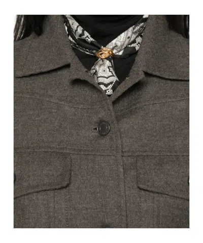 Max Mara Button-up Single Breasted Jacket In Black