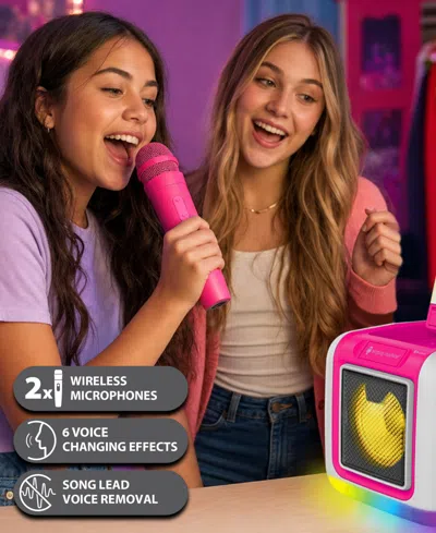 Singing Machine My Cube Studio Bluetooth Karaoke Pink In Pink