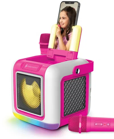 Singing Machine My Cube Studio Bluetooth Karaoke Pink In Pink