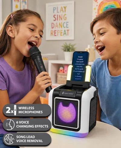 Singing Machine My Cube Studio Bluetooth Karaoke Black In Black