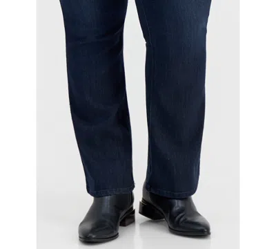 Democracy Trendy Plus Size Absolution Itty Bitty Bootcut Jeans In Blue