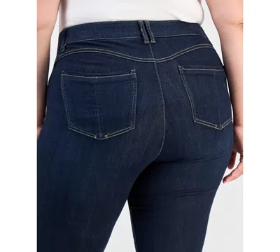 Democracy Trendy Plus Size Absolution Itty Bitty Bootcut Jeans In Blue