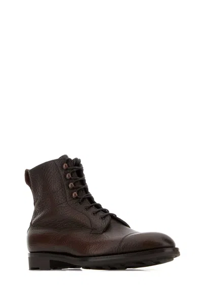Edward Green Brown Solid Galway Boots In Brown