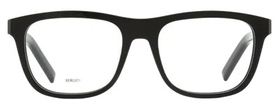 Berluti Bl50013u Soft Rectangular Eyeglasses In Black