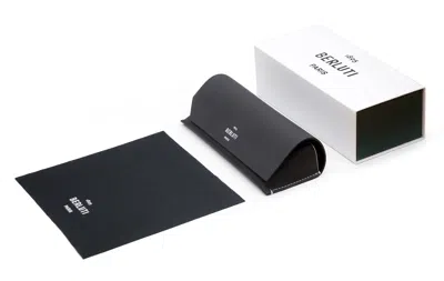 Berluti Bl50013u Soft Rectangular Eyeglasses In Black