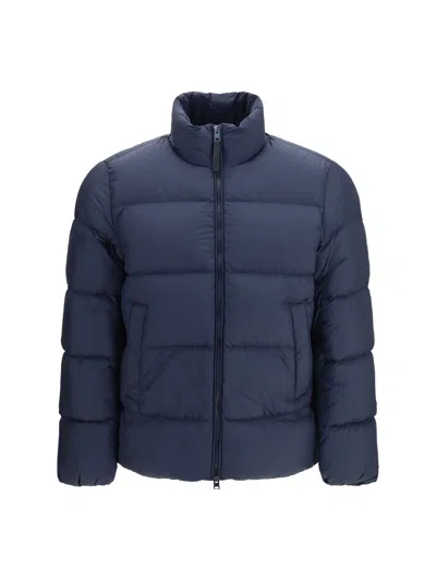 Woolrich Cloud Eagle Padded Jacket In Navy