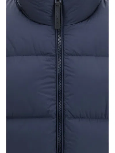 Woolrich Cloud Eagle Padded Jacket In Navy