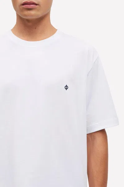 Samsoe & Samsoe Samsoe Samsoe Embroidered Logo T-shirt In White