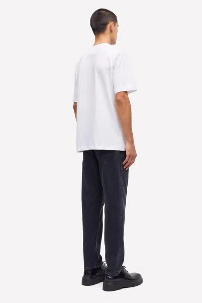 Samsoe & Samsoe Samsoe Samsoe Embroidered Logo T-shirt In White