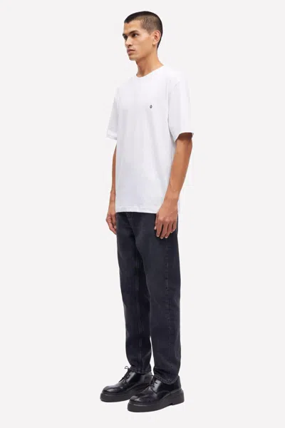 Samsoe & Samsoe Samsoe Samsoe Embroidered Logo T-shirt In White
