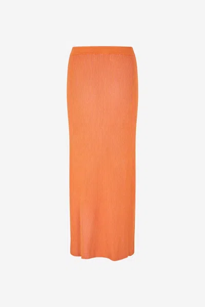 Samsoe & Samsoe Samsoe Samsoe Skirt In Orange