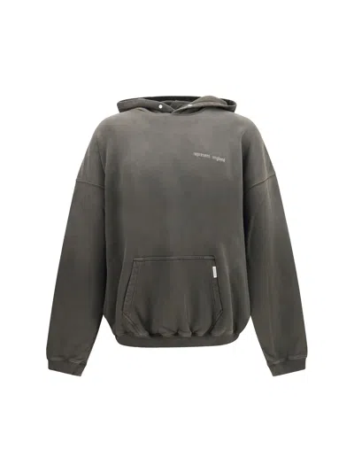 Represent Mens Brand-print Relaxed-fit Cotton Hoody Ash Xs In Gray