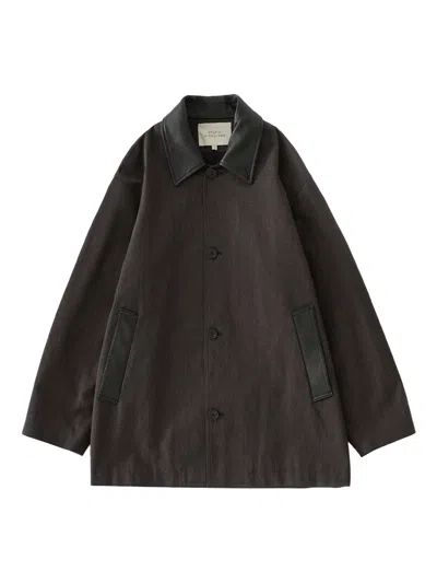 Studio Nicholson Long Sleeve Jacket In Brown