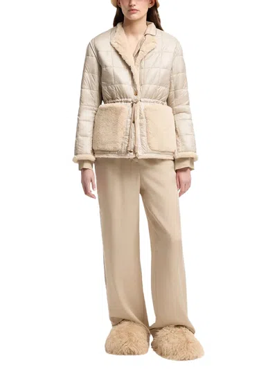 Moncler Tipule Down Jacket In Beige