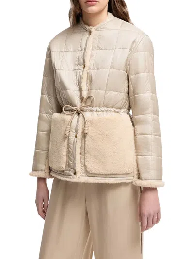 Moncler Tipule Down Jacket In Beige
