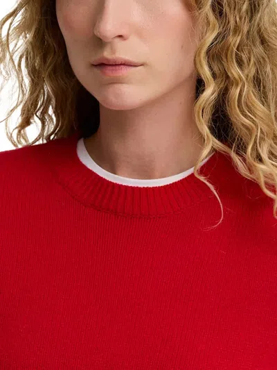Barbour Crew-neck Pullover In Red