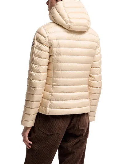 Moncler Down Jacket In Beige