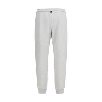 Thom Browne Loopback Cotton Joggers In Gray