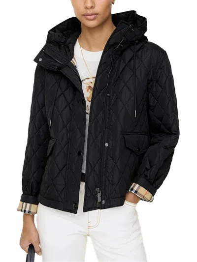 Burberry Quilted Down Jacket In Black