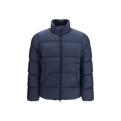 Woolrich Cloud Eagle Padded Jacket In Blue