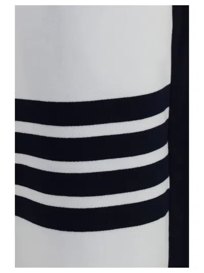 Thom Browne Loopback 4-bar Track Pants In White