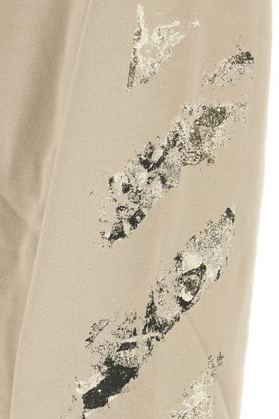 Off-white String Sweatshirt In Brown