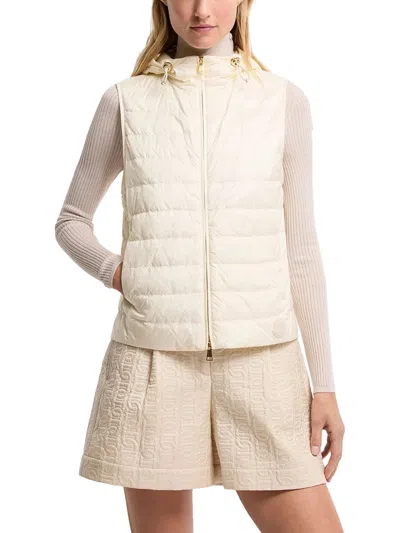 Moncler Down Jacket In Beige
